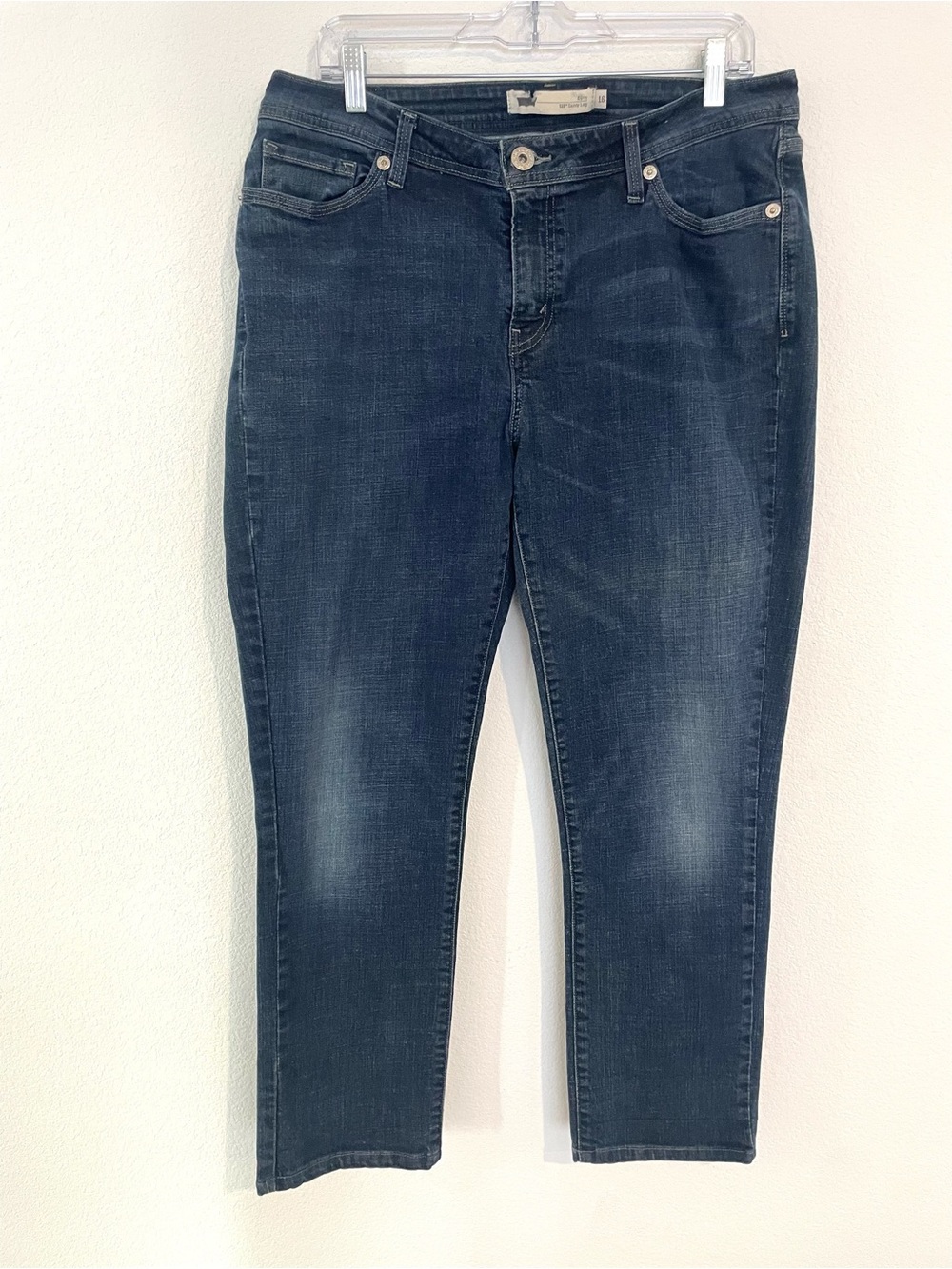 Levi’s 529 Curvy Skinny Leg Women's 16/33 Dark Blue Stretch Jeans